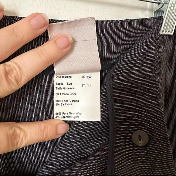 Piazza Sempione Sophia Fine Wool Pleated Pants Size IT44 - Picture 6 of 7